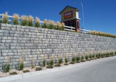 retaining wall in chino, california