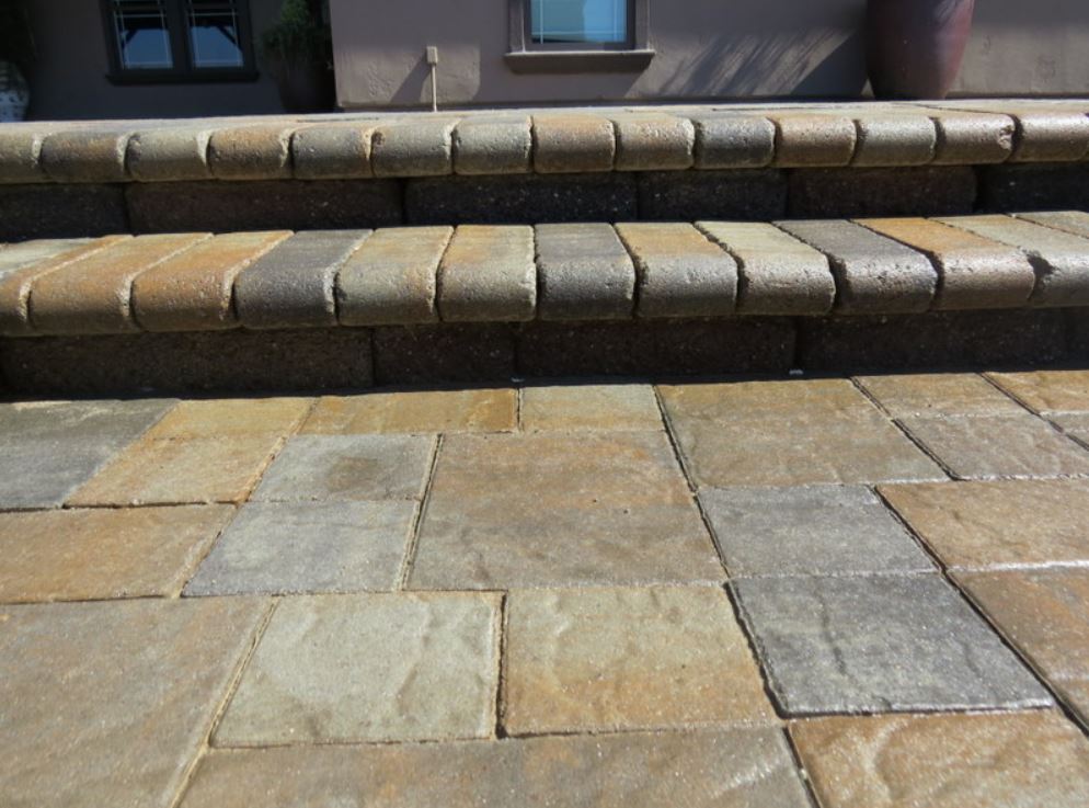 An image of stamped concrete in Chino.