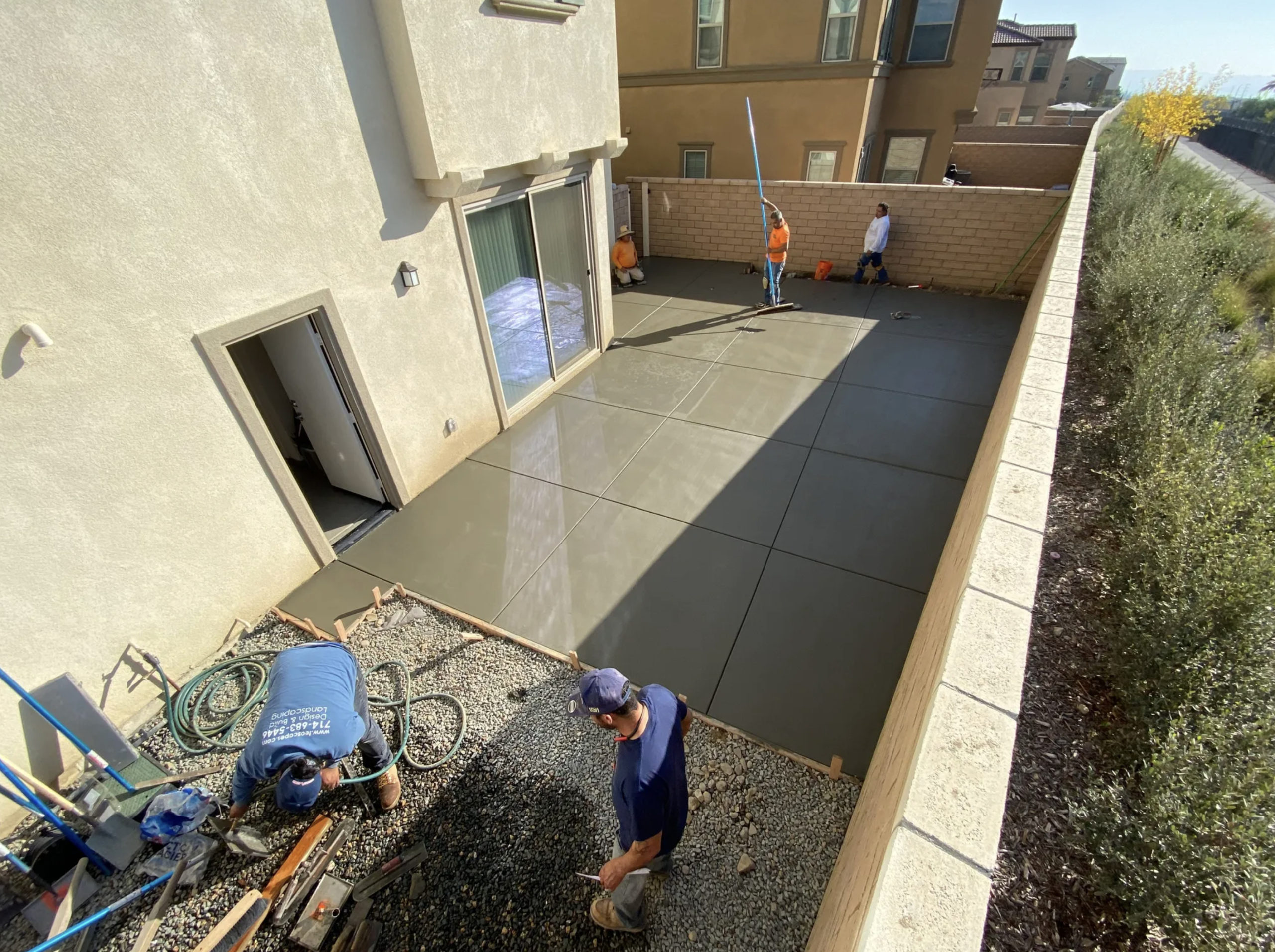 this is an image of concrete and masonry service in San Dimas, California