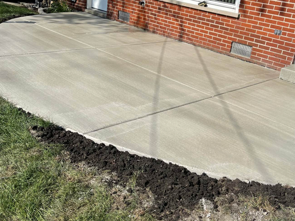 this image shows concrete patios in Chino, California