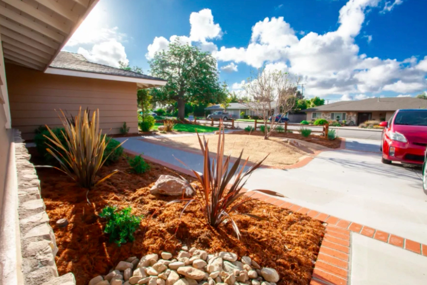this image shows driveways in Chino, California