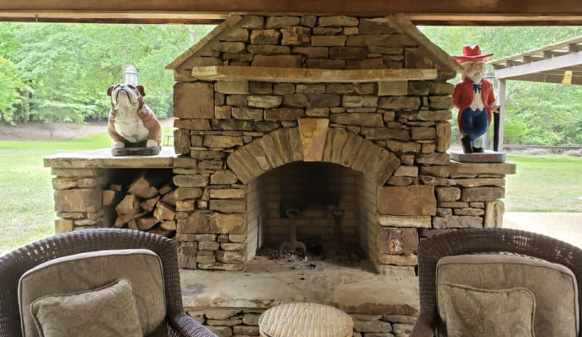 this image shows fireplace in Chino, California